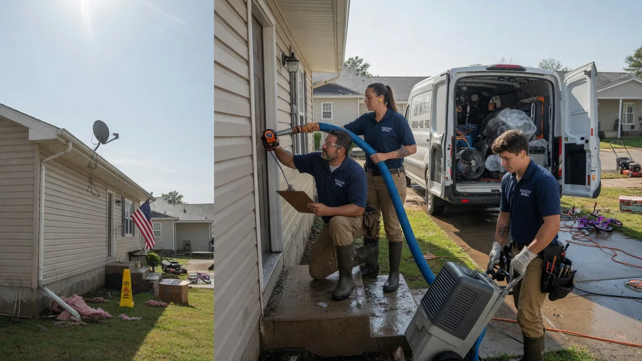 Ceiling Water Damage Restoration in Port Jefferson, OH near me